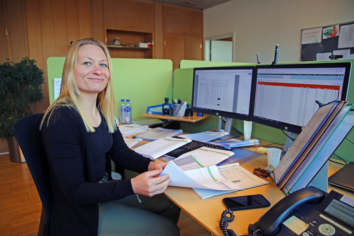 Maria Flindt Rasmussen, Kontorelev ved Plejens Administration